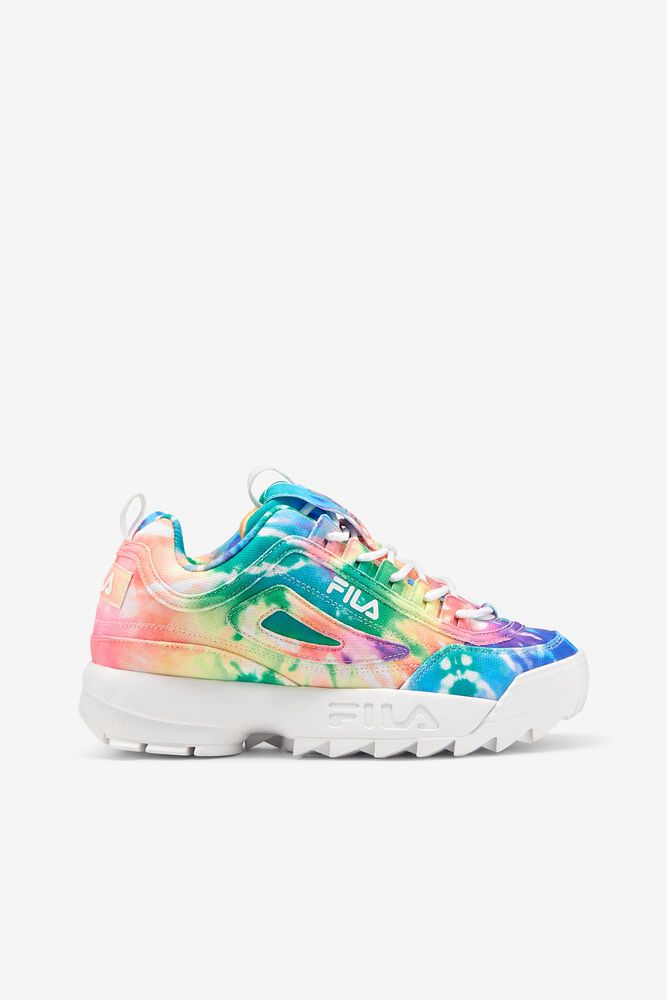 Fila Disruptor 2 Tie Dye Trainers Multicolor - Womens - 98612YDWR